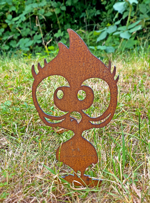 4 Funny Chickens - Metal Sculpture